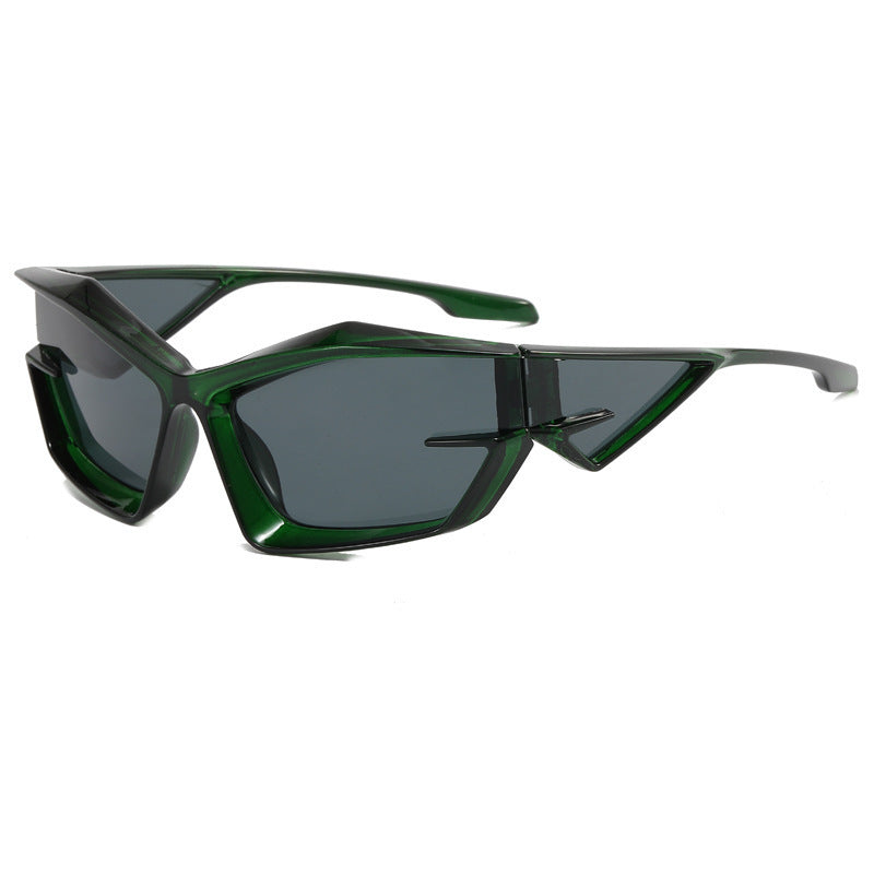 Wholesale PC Cat Eye Gray Tech Sense Sunglasses